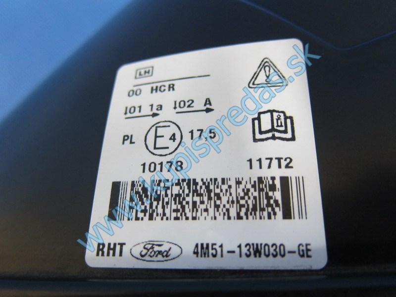 Predné ľavé svetlo FORD FOCUS MK2